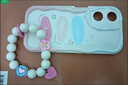 美克杰適用于立體兔子小熊OPPOreno3/4SE手機(jī)殼r17/r15鏈條A11/A92s/A53軟女k9 曲邊相框米白【涂鴉英文+立體兔頭】+手鏈 oppo A92S 曬單實(shí)拍圖