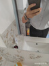華愷之星 浴室鏡子 衛(wèi)生間鏡子免打孔鏡子貼墻無框化妝鏡 圓角斜邊70*50cm 曬單實(shí)拍圖