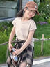 女童夏日裙子套裝2025新款女孩夏季韓系高級感穿搭兒童炸街格子裙 套裝【背心+裙子】 140 曬單實拍圖