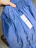 百圖betu女裝2025夏季新款休閑闊腿褲防曬涼感高腰寬松褲子女2505T81 牛仔色 M 曬單實(shí)拍圖