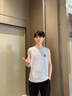 名創(chuàng)優(yōu)品（MINISO）冰絲背心男夏季透氣網(wǎng)眼涼感防曬無(wú)袖t恤運(yùn)動(dòng)跑步戶(hù)外健身馬甲薄 淺灰(迷宮方塊胸標(biāo)) L /175(名創(chuàng)優(yōu)品品控嚴(yán)格) 曬單實(shí)拍圖