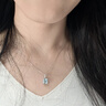 周六福18K金項(xiàng)鏈?zhǔn)宙湶式痦?xiàng)鏈素鏈生日禮物 白18K約0.8g-40+5cm 曬單實(shí)拍圖