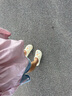 名創(chuàng)優(yōu)品（MINISO）洞洞鞋男女夏季外穿涼鞋防滑厚底踩屎感包頭涼拖鞋 卡其+海洋星星 曬單實(shí)拍圖