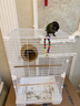越瑞澤鳥籠鸚鵡專用鳥籠站桿鳥窩籠子虎皮玄鳳八哥鴿子畫眉中大型鳥籠 加高款曜石黑豪華鳥籠【7件套】 【長久耐用-雙層可住4-8只】 曬單實拍圖
