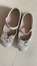 富羅迷女童公主鞋春秋季兒童亮片水晶單鞋演出禮服鞋 淺金 37  曬單實(shí)拍圖