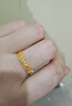 周六福  黃金戒指女款足金琺瑯漸變多色花卉指環(huán) 計(jì)價(jià) 16號-2.50g 曬單實(shí)拍圖