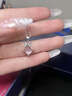 阿黛麗天然粉水晶寶石吊墜女款鑲嵌S925項鏈頸飾芙蓉石七夕情人節(jié)禮物 曬單實拍圖