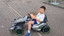 薩瑪特兒童電動(dòng)卡丁車可坐大人男女寶寶小孩可駕駛四輪遙控玩具車可充電 騎士灰：12V電瓶+遙控+藍(lán)牙音樂 可伸縮調(diào)節(jié) 曬單實(shí)拍圖