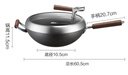 蘇泊爾不粘鐵鍋有鈦鐵不粘無(wú)涂層少油煙炒鍋34cm燃?xì)怆姶艩t通用 CC34YT1 曬單實(shí)拍圖