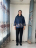 俞兆林媽媽裝2025春秋季新款牛仔襯衣大碼薄外套奶奶裝襯衫女長(zhǎng)袖上衣服 牛仔藍(lán) XL  (建議90-105斤) 曬單實(shí)拍圖