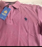 U.S. POLO ASSN.短袖POLO衫男士青年保羅商務休閑翻領男裝上衣T恤短袖男夏季紫3XL 曬單實拍圖