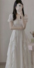 湄綏法式溫柔風(fēng)小個子白色感仙女連衣裙女夏季2025新款超仙公主裙衣服 白色 XL 【110-125斤】. 曬單實(shí)拍圖