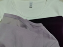 森馬（Semir）短袖t恤女短款修身圓領(lǐng)內(nèi)搭25夏涼感收腰V領(lǐng)上衣辣妹109325100006 曬單實拍圖