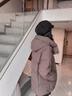 雅鹿時尚泡芙羽絨服女款2025新款加厚高蓬寬松顯瘦連帽可拆面包服 深棕咖 S 建議90-115斤 曬單實拍圖