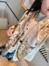 杭絲路桑蠶絲真絲絲巾女胸針套裝外搭送長(zhǎng)輩老婆媽媽節(jié)日生日禮物禮盒裝 曬單實(shí)拍圖