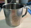 onlycook不銹鋼杯水杯子 嬰幼兒童寶寶杯牛奶杯早餐杯316L  帶蓋熊貓260ml 曬單實(shí)拍圖