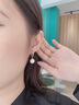 翠奢緣耳環(huán)女輕奢時尚耳墜氣質(zhì)女士耳飾品七夕情人節(jié)生日禮物送女友老婆 珍珠耳環(huán) 曬單實拍圖