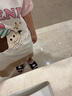 果殼（Gukoo）睡裙女春夏新款卡寬松插肩袖圓領(lǐng)純棉女士家居服睡裙 奶白 L 曬單實(shí)拍圖