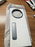 ESCASE適用vivoxfold3手機殼支架保護套防摔真牛皮商務(wù)皮套簡約翻蓋折疊下蓋支點殼月光白 曬單實拍圖