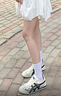 Onitsuka Tiger【定制球鞋】鬼塚虎 MEXICO 66 血色浪漫 潑墨革帆布織物網(wǎng)布 穿 米白色 36 曬單實(shí)拍圖