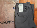 諾帝卡（NAUTICA）【商場(chǎng)同款】秋冬新款防輕濺水溫暖舒適休閑褲女43PO03 黑色0TB M 曬單實(shí)拍圖
