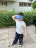 onmygame【輕涼爽身衣】夏季男童短袖T恤兒童運動衣上衣 冰融藍 130 曬單實拍圖
