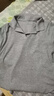 森馬（Semir）polo衫女短款收腰翻領(lǐng)襯衫25夏刺繡涼感緊身T恤辣妹109325115005 曬單實拍圖