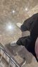Homlean美式工裝褲男春夏高街直筒小眾休閑潮流褶皺設(shè)計感an03黑色XL 曬單實拍圖