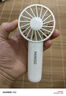 名創(chuàng  )優(yōu)品（MINISO）【7葉冷風(fēng)】小風(fēng)扇手持小型便攜迷你小風(fēng)扇超長(cháng)續航靜音充電款usb小電扇帶掛繩底座桌面宿舍隨身 冰川白【冰感7葉冷風(fēng)】輕巧便攜 2000mAh 曬單實(shí)拍圖