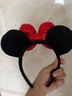 迪士尼（Disney）毛絨玩具正版發(fā)飾卡通女孩飾品米奇老鼠生日禮物 紅亮片米妮發(fā)箍 曬單實拍圖