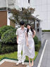 羅蒙（ROMON）新中式情侶裝夏季裝2025新款小眾短袖襯衫法式一衣一裙旗袍連衣裙 女連衣裙 L 曬單實(shí)拍圖