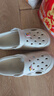 名創(chuàng)優(yōu)品（MINISO）洞洞鞋男士夏季外穿防滑厚底eva踩屎感涼鞋防臭海邊沙灘包頭拖鞋 曬單實(shí)拍圖