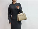 ANYSMIC包包女包奢侈品2025新款女士通勤包包輕奢小眾高級牛皮女包大牌 黑色 曬單實(shí)拍圖