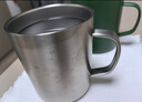 無印良品（MUJI）不銹鋼雙層馬克杯 大容量男女辦公學生水杯茶杯咖啡杯 銀色 490ml 曬單實拍圖