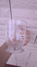可愛卡通玻璃杯大容量水杯2025新款女杯子辦公室家用牛奶杯奶茶杯 蛋糕小熊玻璃杯 420ml 1只 曬單實(shí)拍圖