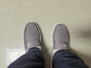 百麗清爽透氣布鞋男商場同一腳蹬懶人鞋休閑鞋8BK01CM3 灰色 39 (245mm) 曬單實(shí)拍圖