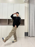 恤心男鞋夏季透氣百搭網(wǎng)面運(yùn)動(dòng)休閑跑步厚底增高復(fù)古阿甘老爹潮鞋子男 RF-0766米紅 42 曬單實(shí)拍圖