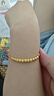 周六福（ZLF）  珠寶黃金手鏈女足金999光珠轉(zhuǎn)運珠手飾 計價T 16cm+尾鏈2cm- 6.37g 曬單實拍圖