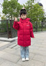 波司登（BOSIDENG）25年新款羽絨服男女兒童中長款5A抗菌4防連帽厚外套T250246914DS 奧秘紅|1769 120 /60 曬單實拍圖