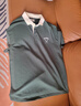馬登工裝 撞色polo領(lǐng)短袖美式復(fù)古刺繡打底衫學(xué)院風(fēng)翻領(lǐng)重磅t恤男夏 深綠色 版型寬松 M 曬單實(shí)拍圖