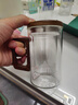 茗光茶杯茶水分離泡茶杯玻璃水杯男士茶杯辦公玻璃高硼硅綠茶杯 曬單實(shí)拍圖