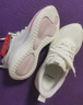 李寧（LI-NING）SOFT GO 2 WMS丨潮流休閑鞋女2025夏清爽透氣潮流復古運動(dòng)鞋 乳白色-2 37 (230mm) 曬單實(shí)拍圖