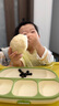 英氏（YEEHOO）寶寶餐盤(pán)兒童硅膠嬰兒吸盤(pán)碗輔食分格餐盤(pán)吃飯餐具全硅膠 蘋(píng)果綠 曬單實(shí)拍圖