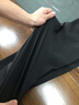 皮爾卡丹（pierre cardin）高端涼感冰絲休閑褲男士夏季薄款透氣彈力寬松直筒垂感商務(wù)男褲子 卡其 XL 【建議體重142-152斤】 曬單實拍圖