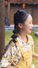 G.DUCKKIDS小黃鴨童裝女童背帶褲夏季兒童套裝女大童洋氣夏裝短袖襯衫兩件套 黃色套裝 140 建議130-140cm9-10歲 曬單實拍圖
