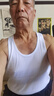 【100%棉】美式純棉背心男士夏季運動健身重磅無袖t恤男坎肩汗衫 白色 （100%棉） 2XL 【建議140-159斤】 曬單實拍圖