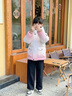 波司登（BOSIDENG）25年新款男女兒童短款5A抗菌4防面料大兜連帽羽絨服T250246915DS 【店長推薦】雪粉漸變|9BN6 130 /64 約 115-130cm 26kg 曬單實拍圖