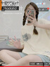 莫代爾睡衣女夏款2025新款帶胸墊一體短袖夏季夏天少女士休閑家居服套裝 杏色英文小熊藍(lán)褲 M 80-100斤 曬單實(shí)拍圖