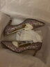 周仰杰（JIMMY CHOO ）七夕禮物女士五彩尖頭高跟鞋 ROMY 60 CGF 222 CONFETTI 36 曬單實拍圖