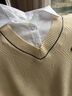 皮爾卡丹（pierre cardin）羊毛衫女秋冬時(shí)尚假兩件襯衫領(lǐng)毛衣寬松短款針織打底衫上衣 灰色 S (適合85-98斤) 曬單實(shí)拍圖